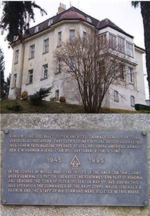 Major General Harmon billet, near Pilzen, Czech.