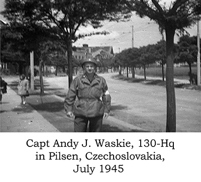 Captain Andy Waskie, 130-Hq Pilzen, Czech.