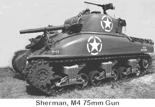 Sherman, M4 75mm Gun