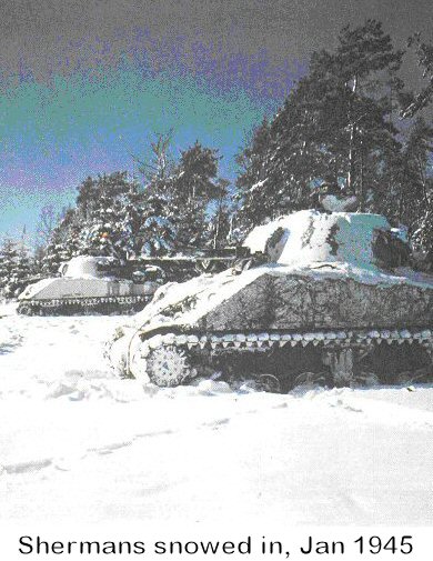 Shermans Snowed In, Jan 45